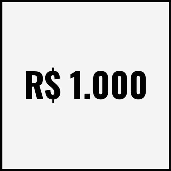 Doação R$ 1000,00